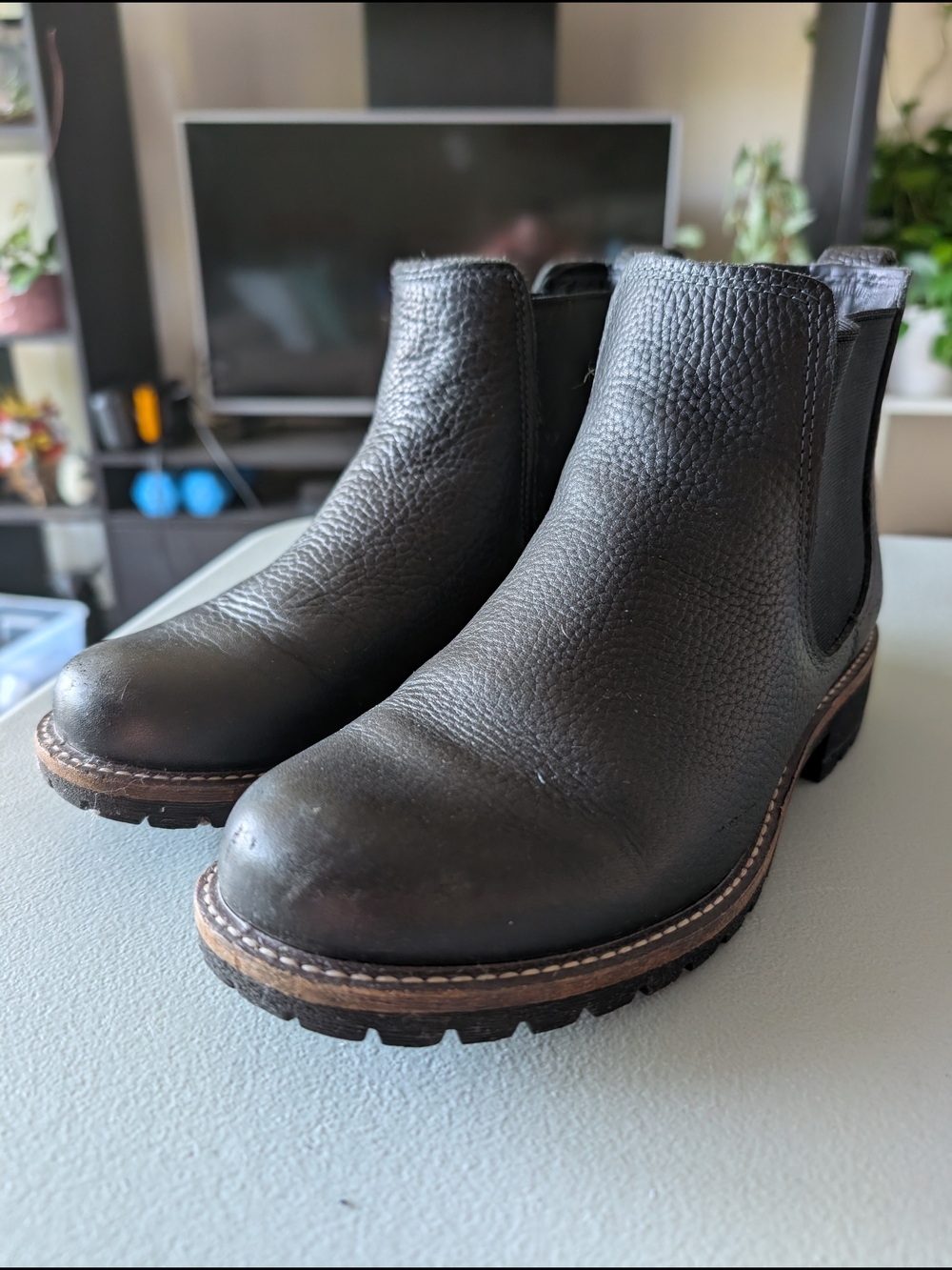 Ecco Black Leather Boots
